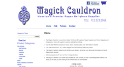 Desktop Screenshot of magickcauldron.com