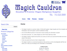 Tablet Screenshot of magickcauldron.com